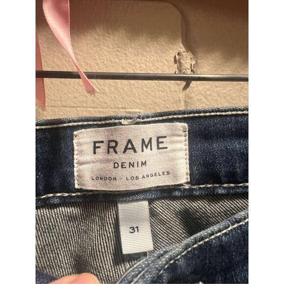 Frame Le High Straight Blue Jeans Woman’s Size 31 - Picture 5 of 11